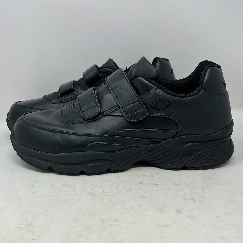 Apex Black Comfort Safety Diabetic Walking Shoes Mens Size 13 XW *NO INSOLES*